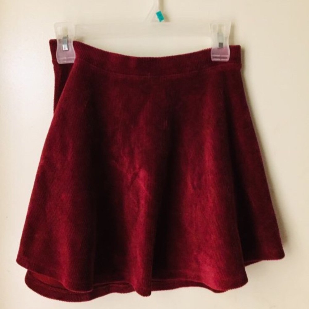 Red mini skirt, never worn
